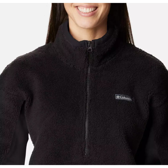 NWT Columbia Trek Hybrid Sherpa 1/2 Zip Women's Size 2XL Black - Picture 2 of 14